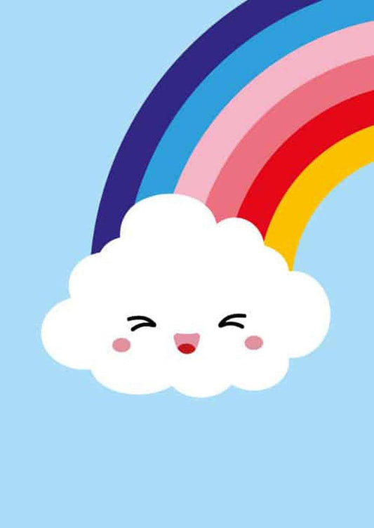 Carte cloud rainbow cute kawaii everyday