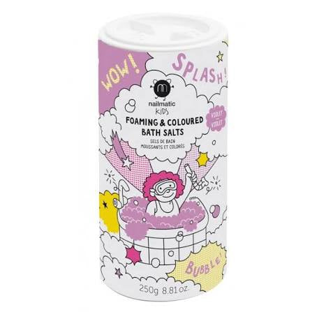 Sels de bain colorés et moussants