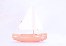 Bateau jouet en bois – Le Sloop - 20cm