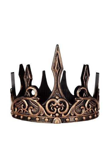 Couronne médiévale or et noir
