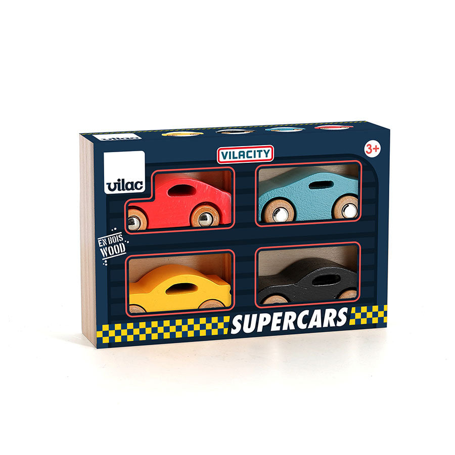 Coffret de 4 voitures - Super cars