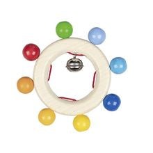 Hochet arc-en-ciel tambourin de perles
