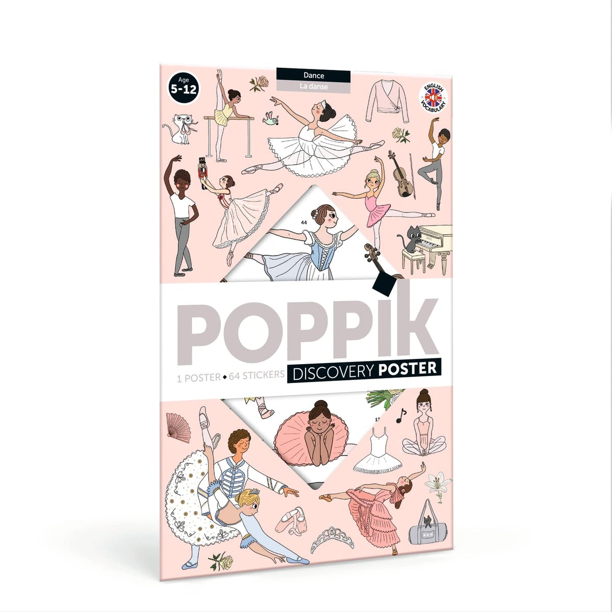 Poster + 64 stickers - Danse