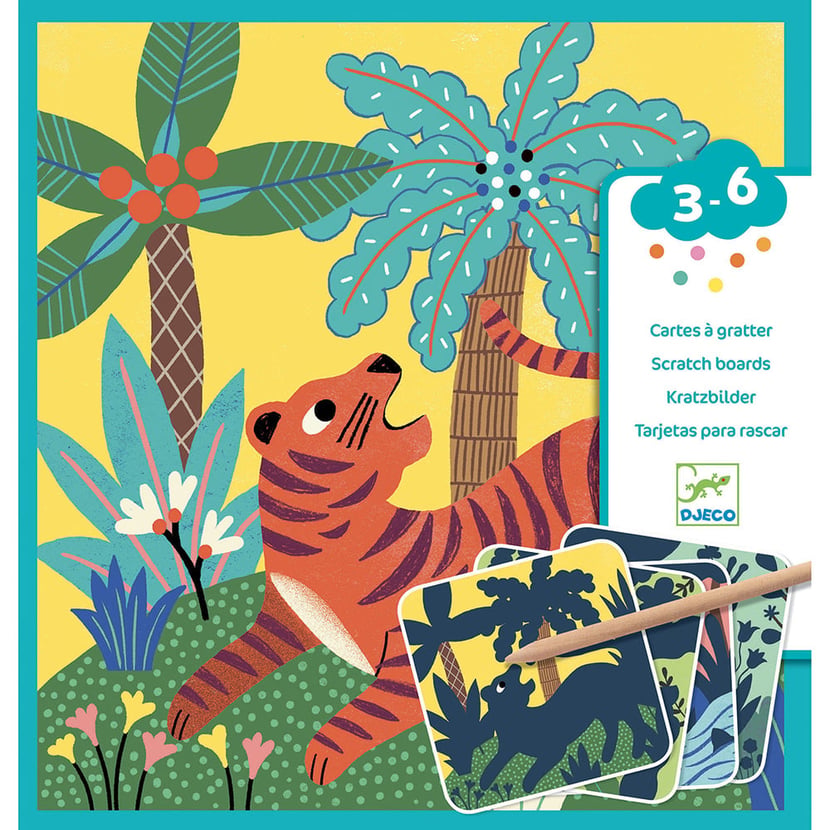 Cartes à gratter 3-6 ans