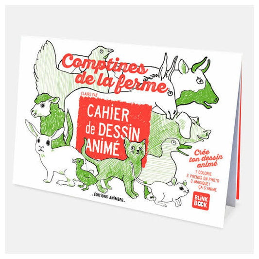 Cahier de dessin animé - Les comptines de la ferme