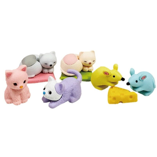Gommes figurines kawaii (à l'unité)