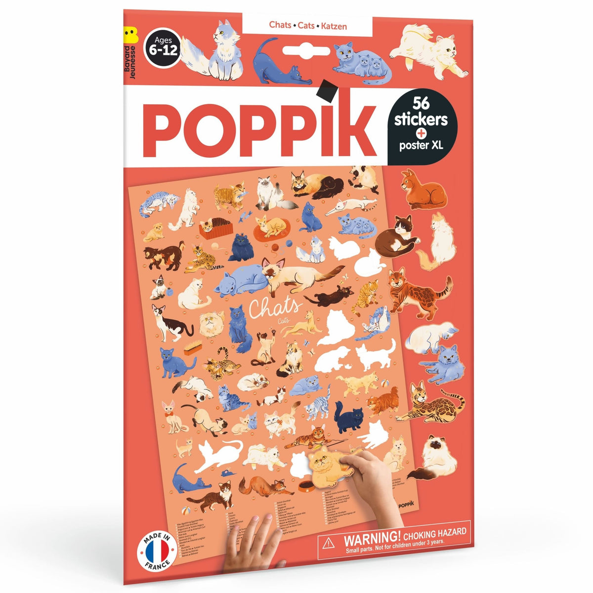 Poster géant + stickers - Chats