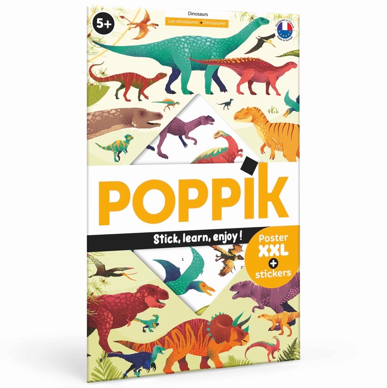 Poster géant + stickers - Dinosaures