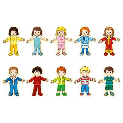Puzzle à habiller garçon/fille - Coffret bois