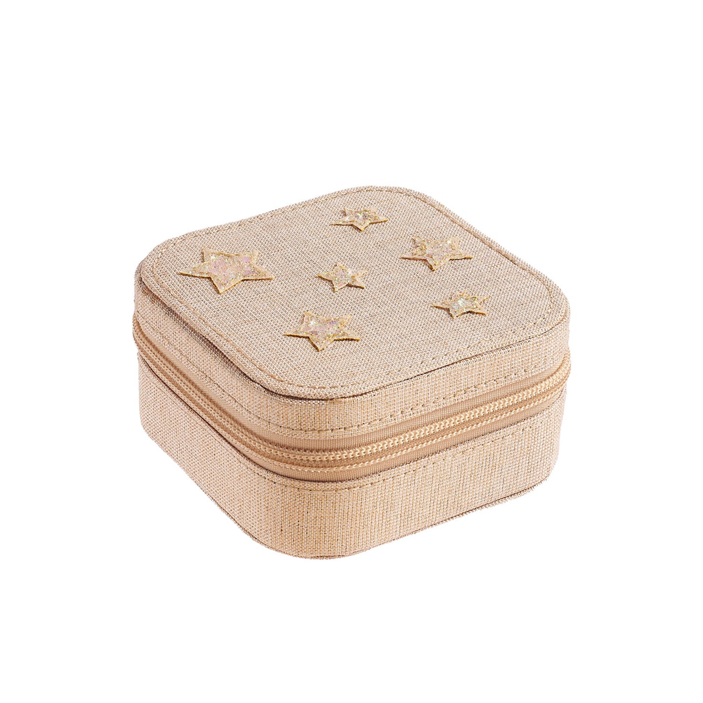Boîte à bijoux carrée étoiles