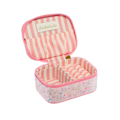 Mini-boîte à bijoux pailletée confettis