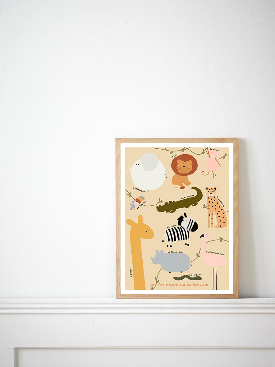 Affiche A4 - Les Animaux