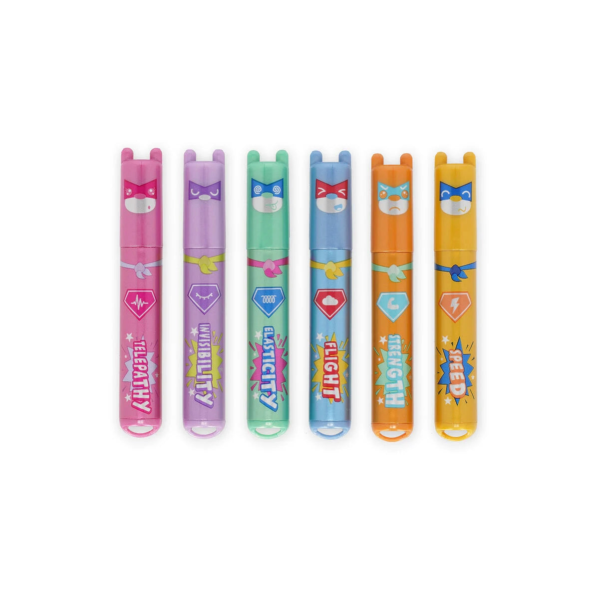 Set de 6 mini surligneurs superpouvoirs