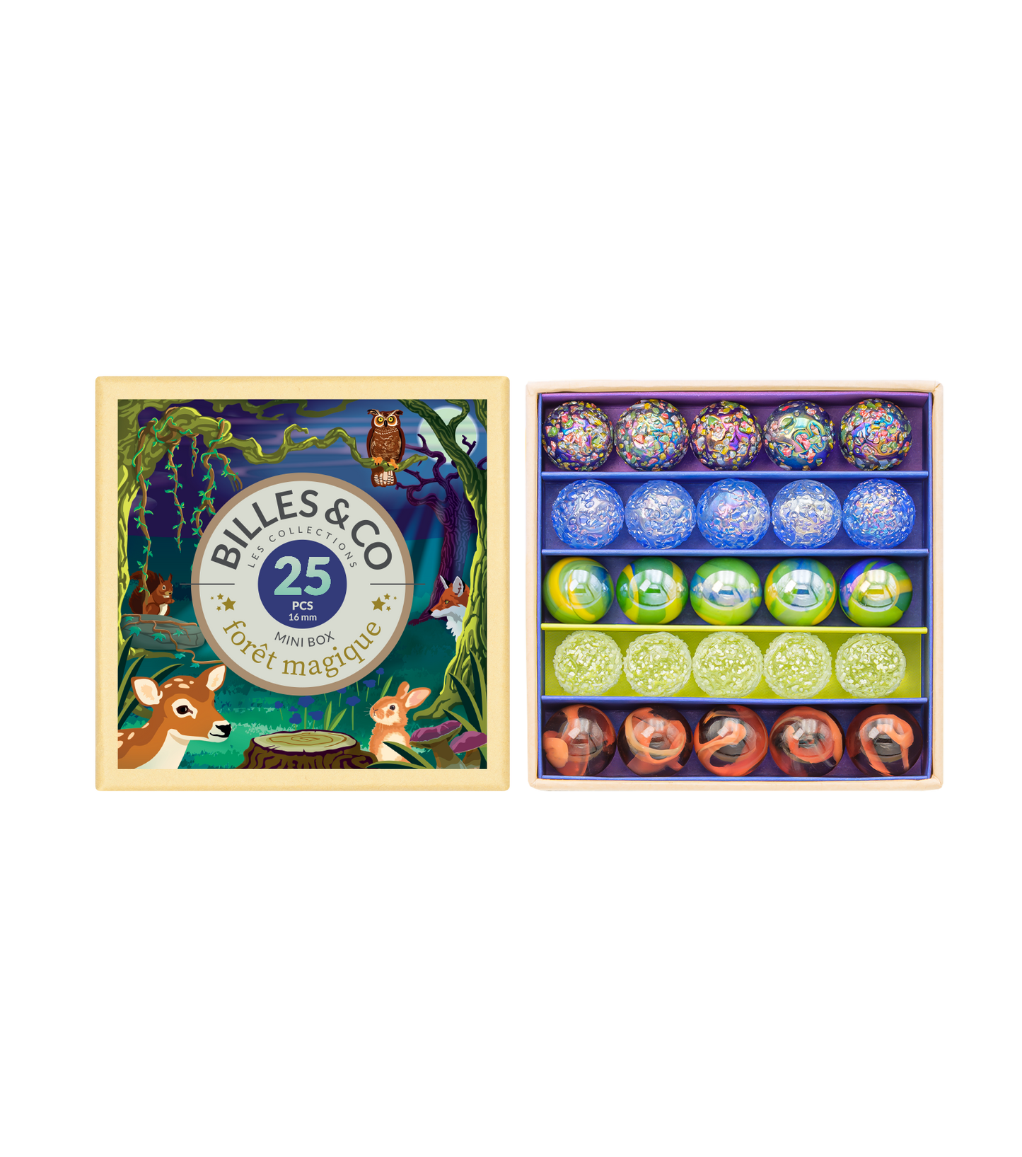 Coffret de billes - Forêt magique