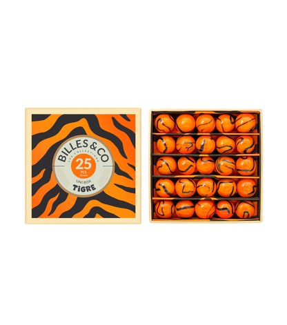 Coffret 25 billes - Tigre
