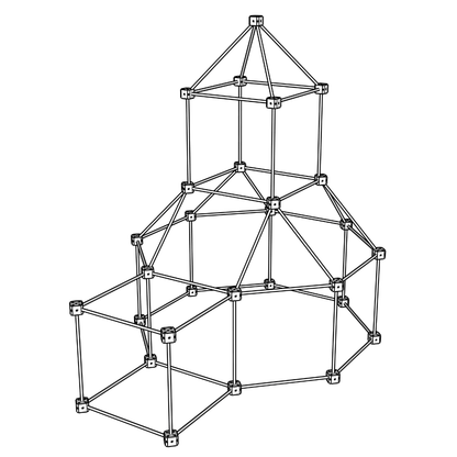 Kit cabane bois - Pack Castor (111 pièces)