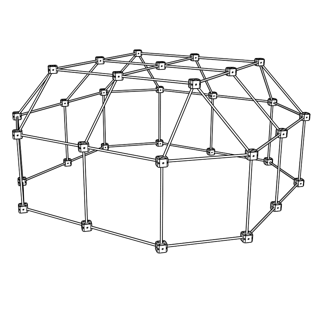 Kit cabane bois - Pack Castor (111 pièces)