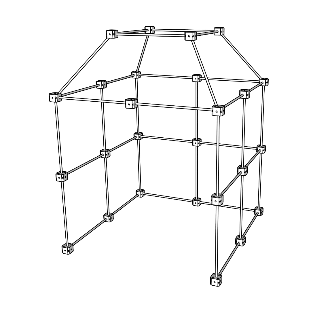 Kit cabane bois - Pack Castor (111 pièces)