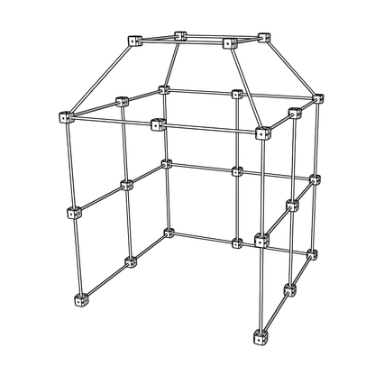 Kit cabane bois - Pack Castor (111 pièces)