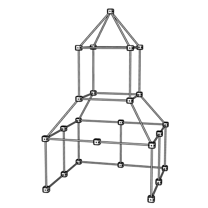 Kit cabane bois - Pack Ecureuil (72 pièces)