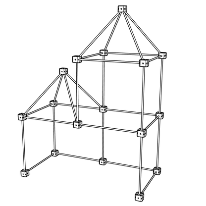 Kit cabane bois - Pack Libellule (43 pièces)