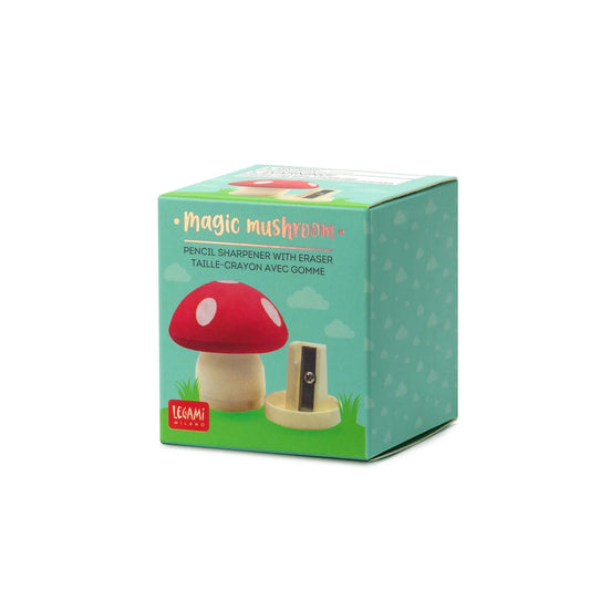 Taille crayon et gomme champignon