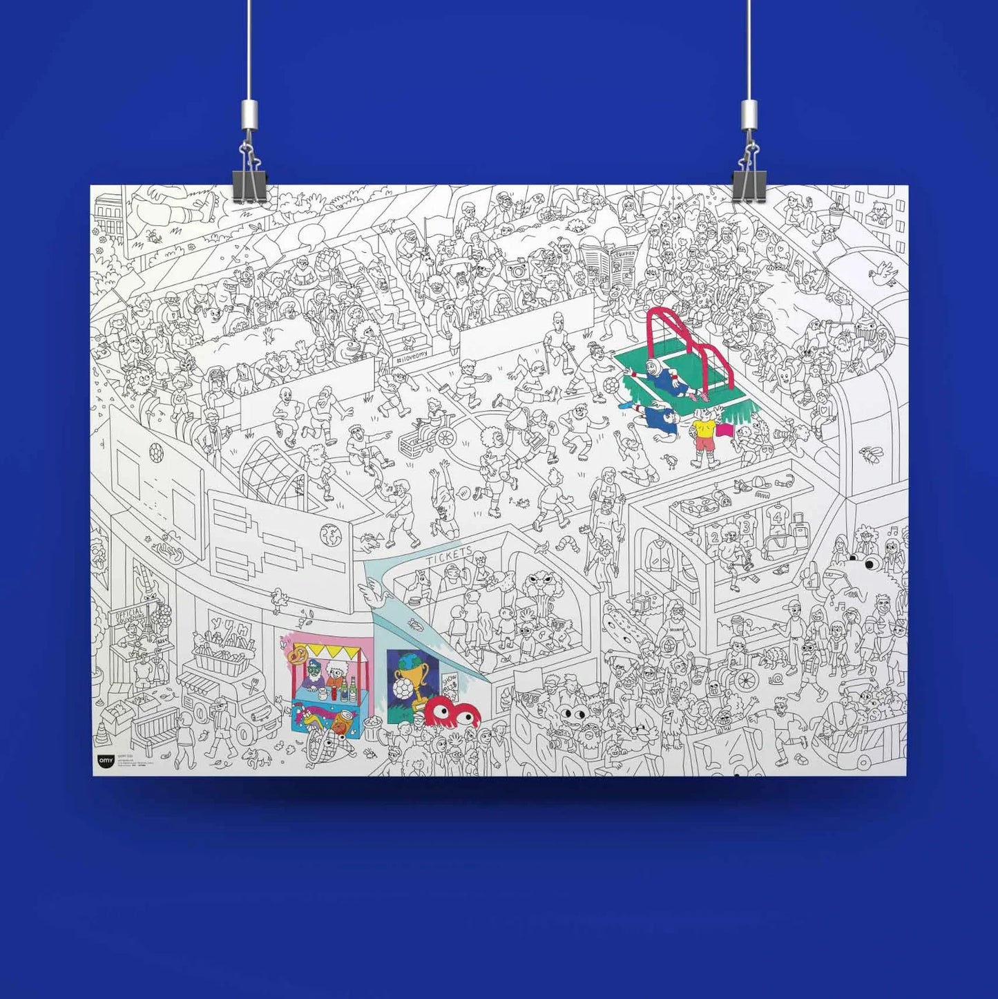 Poster géant à colorier