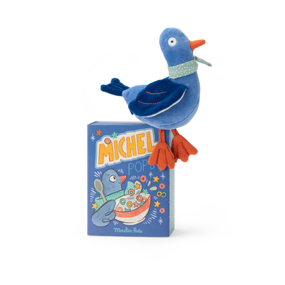 Poupée hochet pigeon Michel Puce & Pilou