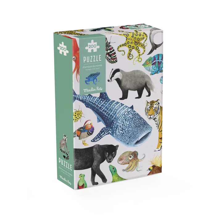 Puzzle Les animaux du monde (200 pièces)