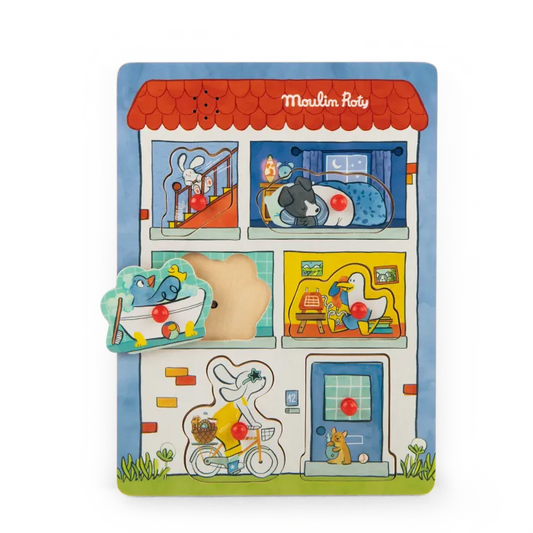 Puzzle sonore en bois Puce et Pilou