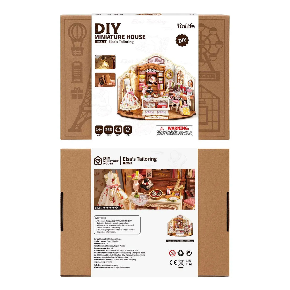 Maison miniature Rolife DIY - Couture d'Elsa DG178