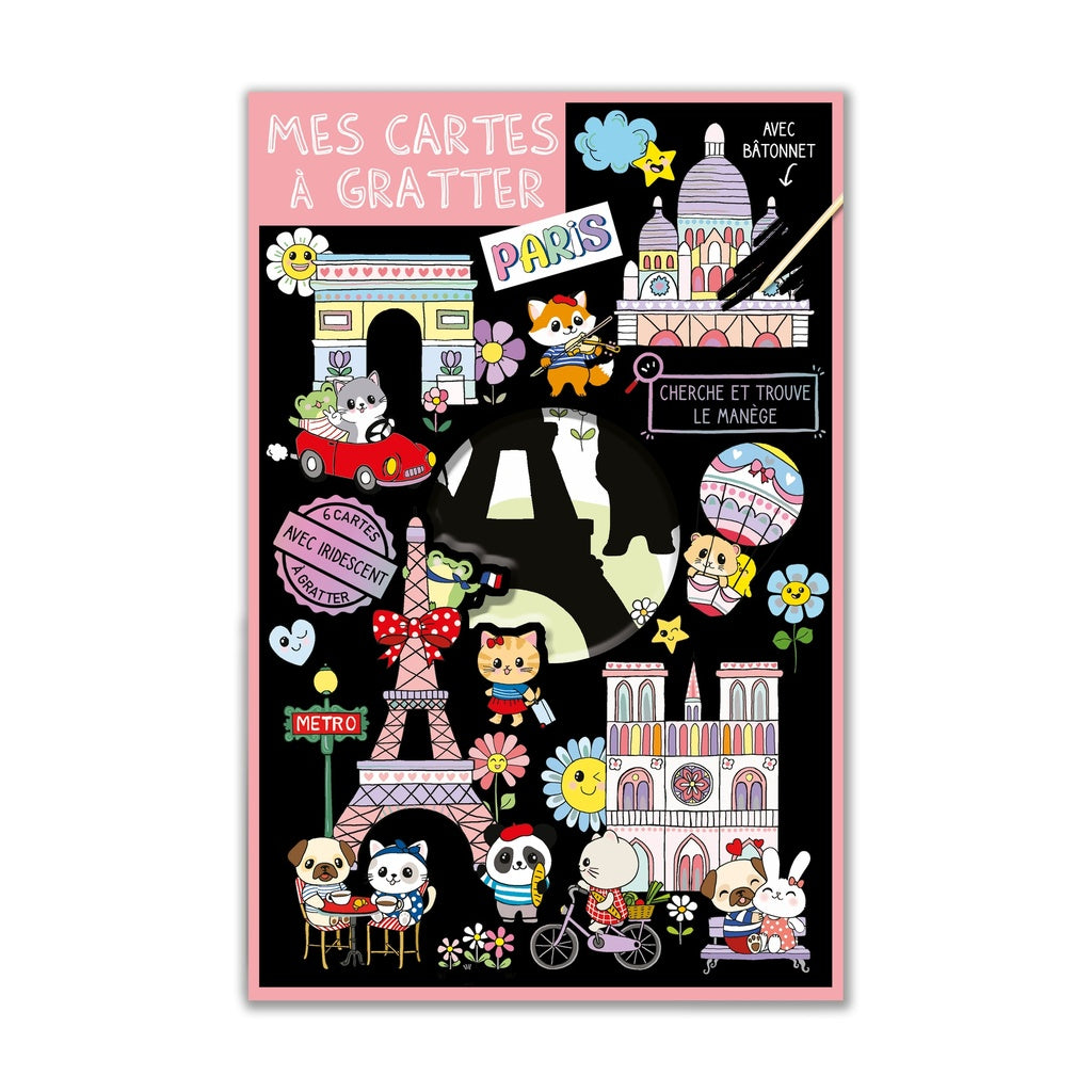 Set de 6 cartes à gratter