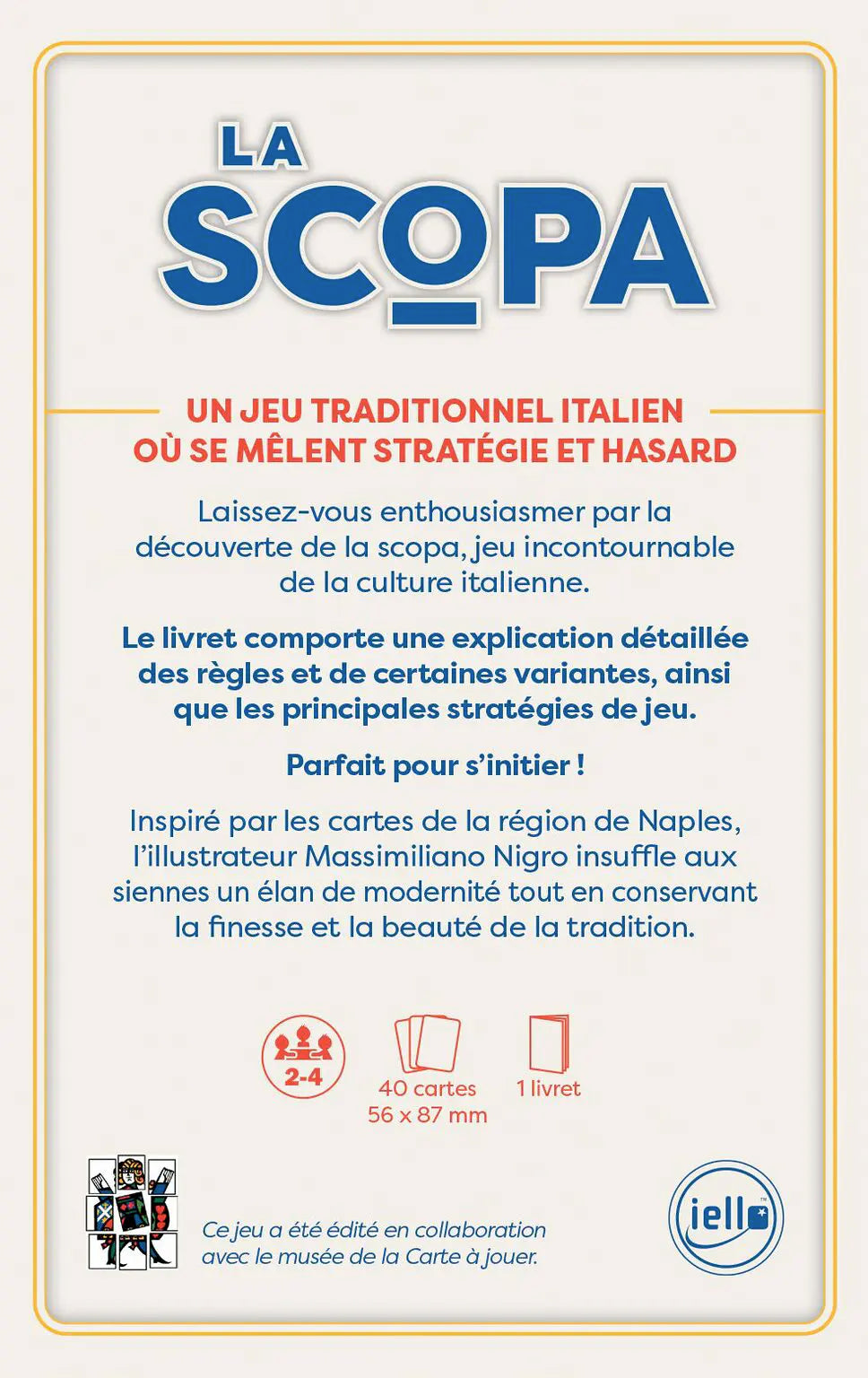 Cartes traditionnelles - Scopa