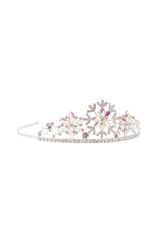 Couronne flocon de neige argentée