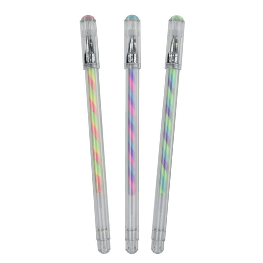 3 stylos à encre gel - multicolor