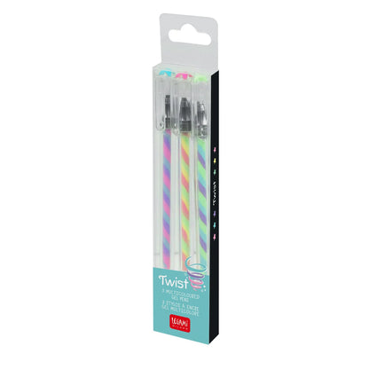 3 stylos à encre gel - multicolor