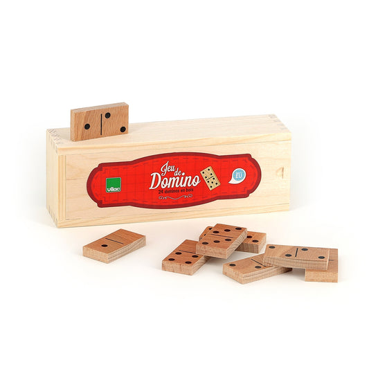 Traditionnel jeu de dominos en bois