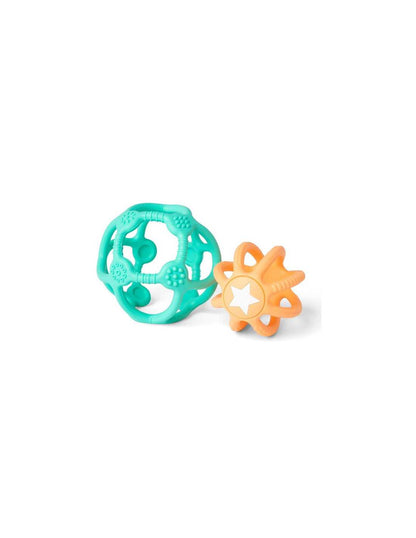 2 balles sensorielles silicone