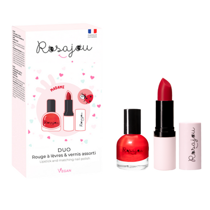 Coffret DUO rouge à lèvres et vernis Vegan