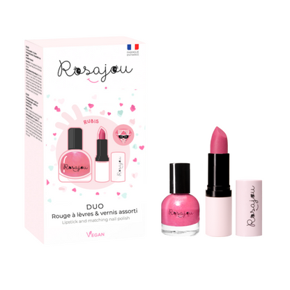 Coffret DUO rouge à lèvres et vernis Vegan