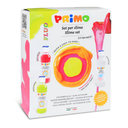 Kit Slime avec colles FLUO colorées + 1 activateur