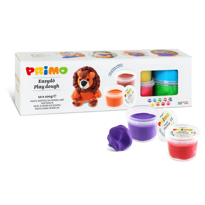 Pâte à modeler Easydò sans gluten, 10 couleurs
