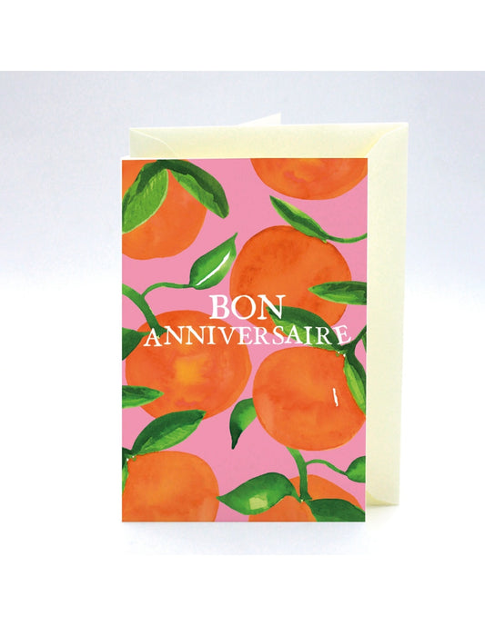 Carte anniversaire Oranges