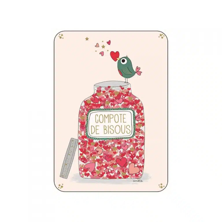 Carte postale rose