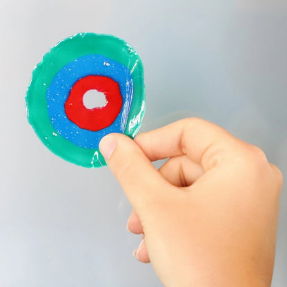 Peinture pour vitres autocollante - 6 couleurs