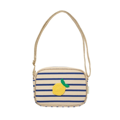 Sac citron et rayures