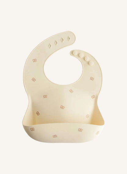 Bavoir en silicone à motifs