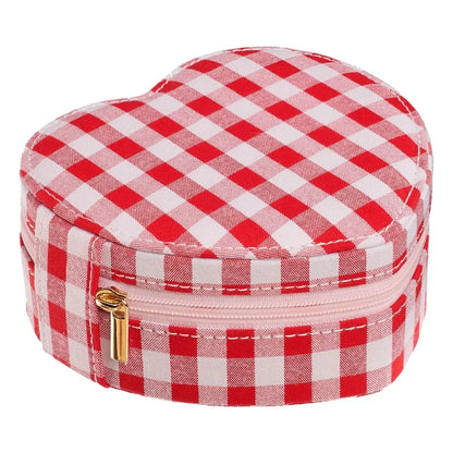 Boîte à bijoux cœur vichy