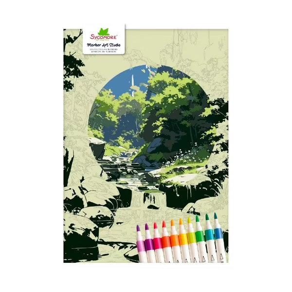 Kit créatif coloriage Marker Art Studio - Ruisseau