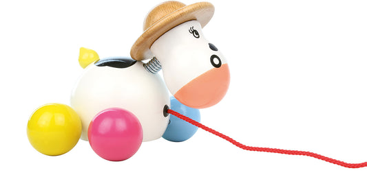 Jouet à tirer, Baby Rosy la vache